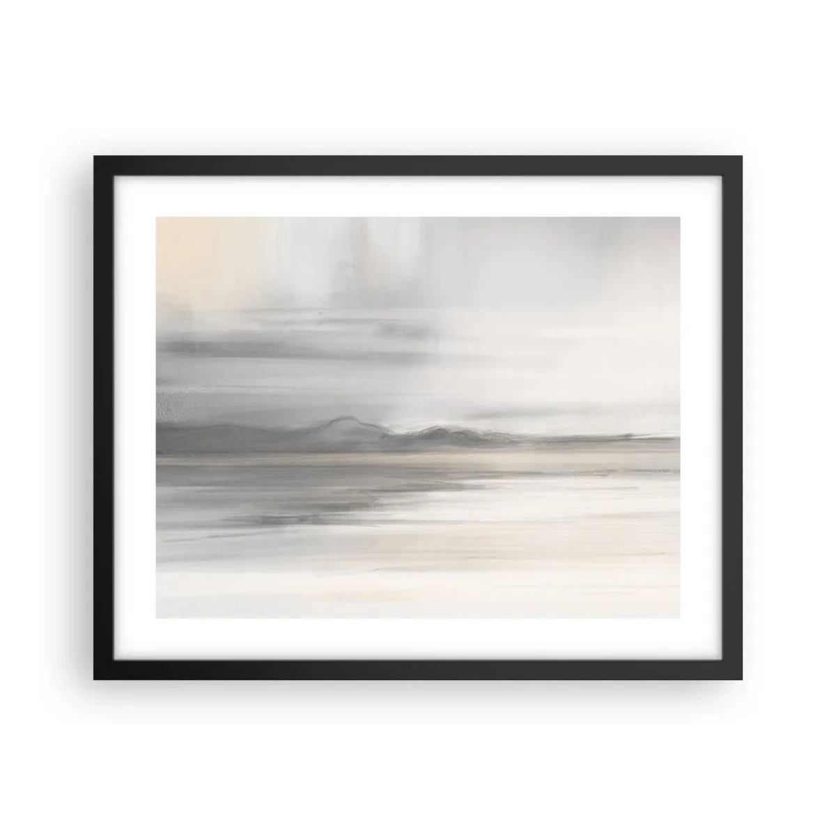 Affisch i svart ram - En eftertänksam bakgrund - 50x40 cm