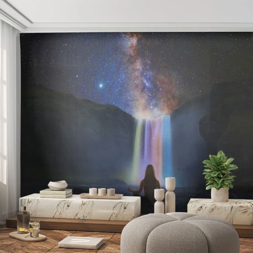 Självhäftande Fototapet Deluxe Sticker - Absolut harmoni - Abstraktion, Vattenfall, Fantasi - 250x175 cm