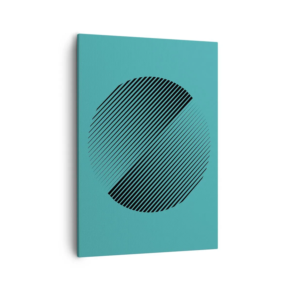 Canvastavla - Bild på duk - Cirkeln - en geometrisk variation - 50x70 cm