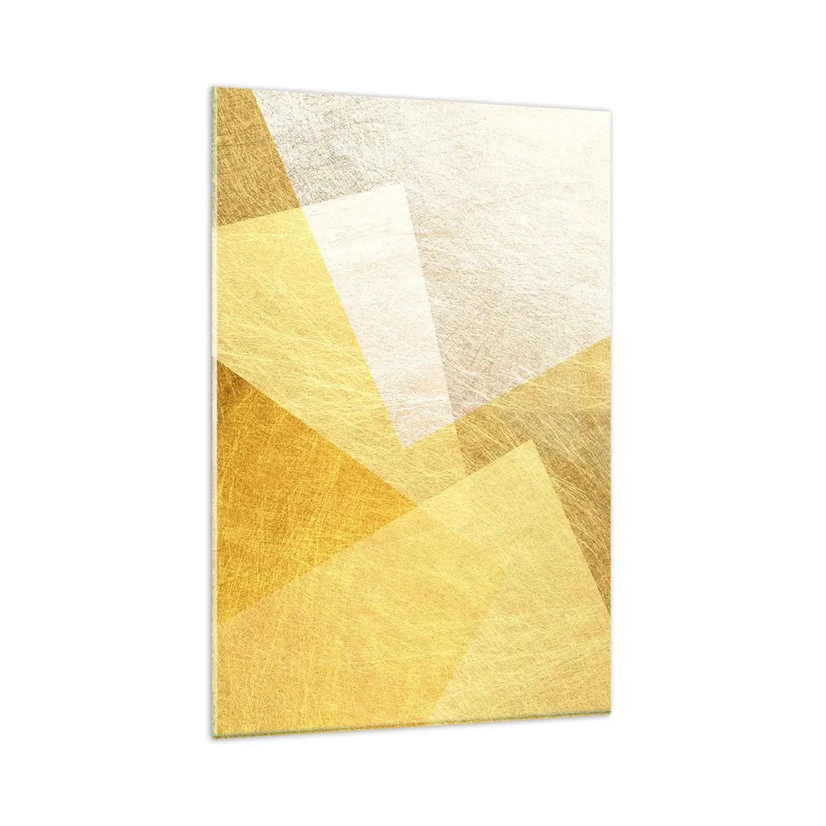 Glastavla - Bild på glas - Geometriskt väder - 80x120 cm