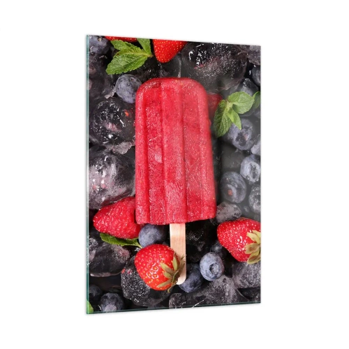 Glastavla - Bild på glas - En smak av varm sommar - 50x70 cm