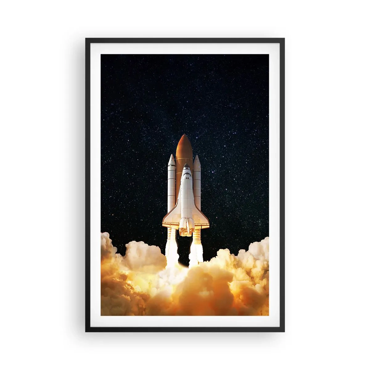 Affisch i svart ram - Ad astra! - 61x91 cm