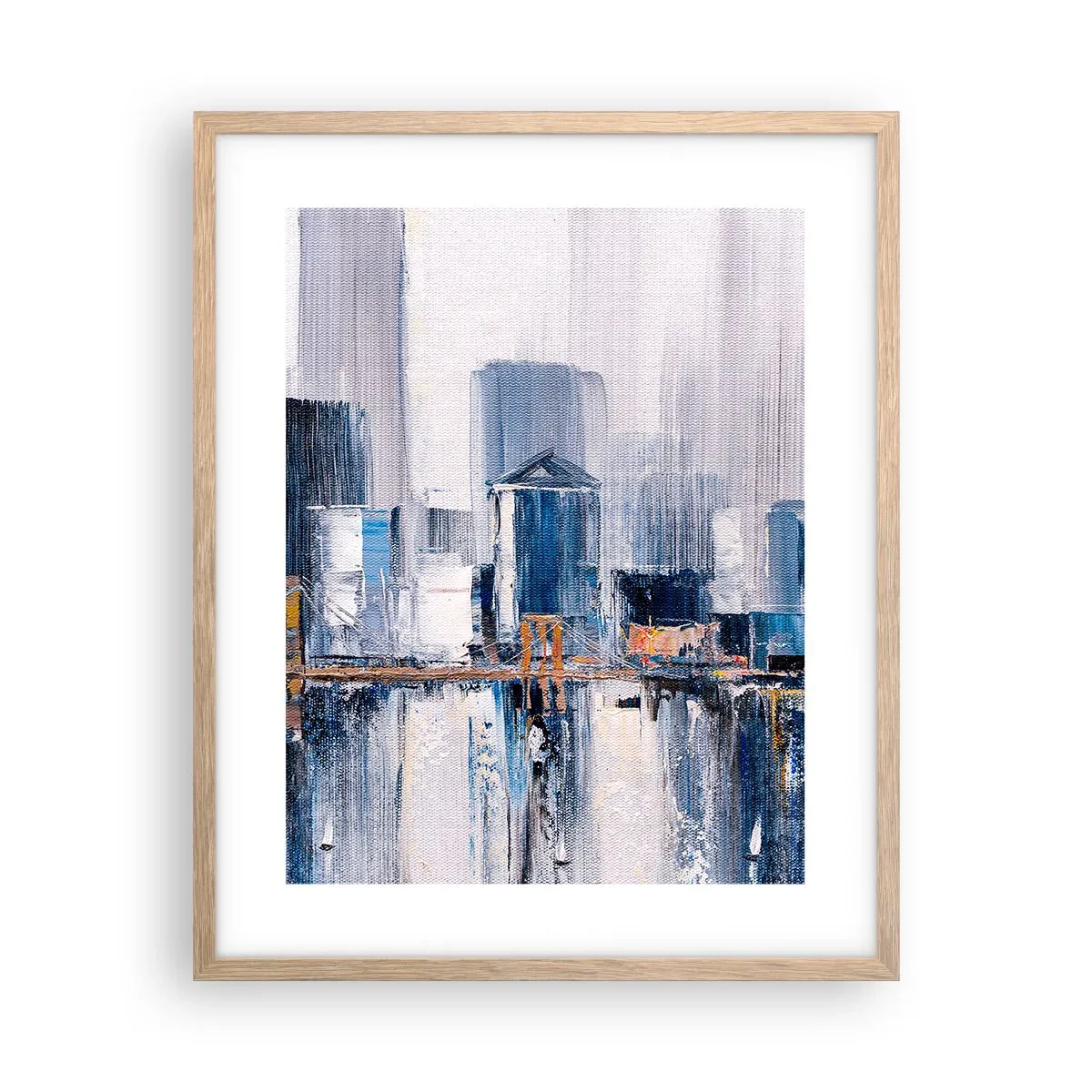 Affisch i ram av ljusek - New York-impression - 40x50 cm