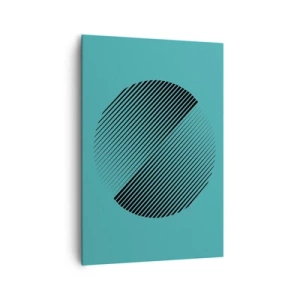 Canvastavla - Bild på duk - Cirkeln - en geometrisk variation - 70x100 cm