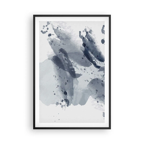 Affisch i svart ram - Studie om vattnets natur - 61x91 cm