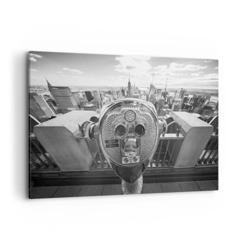 Canvastavla - Bild på duk - Stad över städerna - 120x80 cm