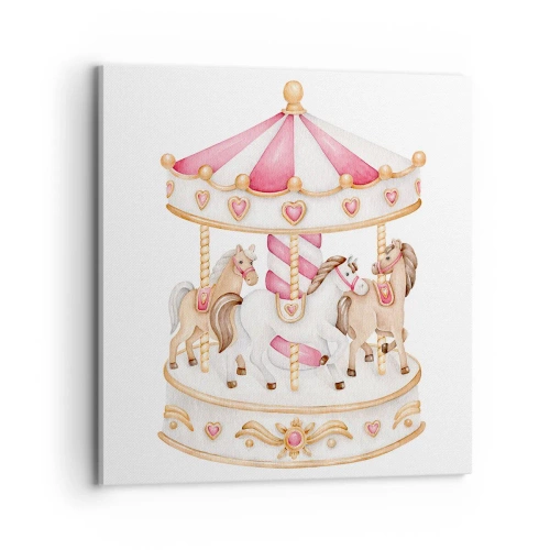 Canvastavla - Bild på duk - Barndomens ljuva värld - 70x70 cm