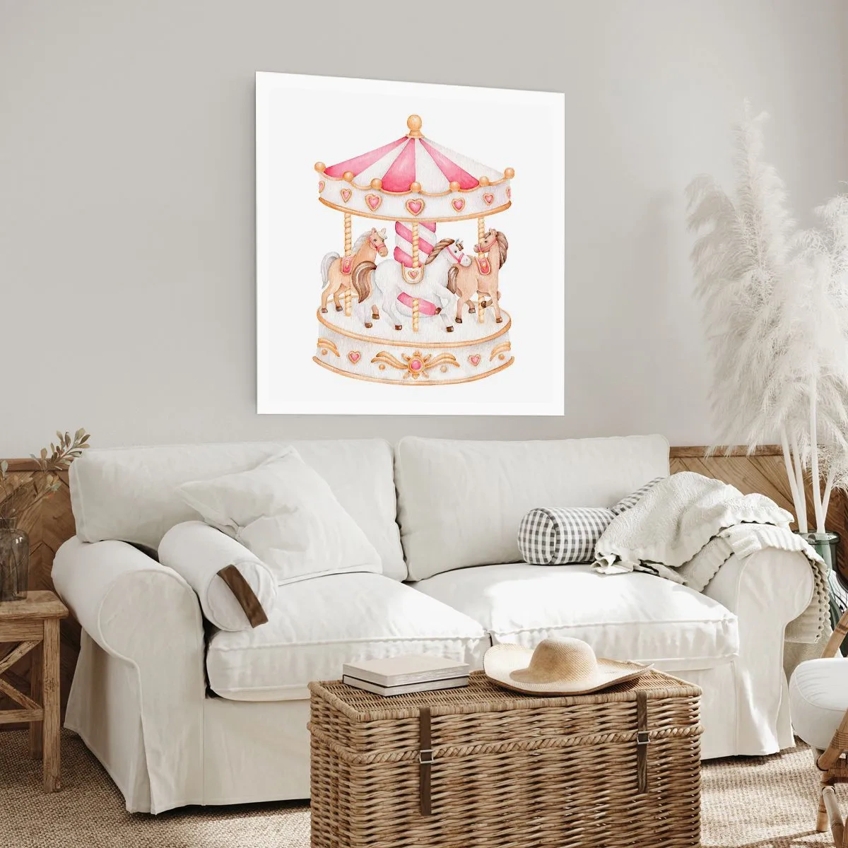 Affisch - Barndomens ljuva värld - 30x30 cm