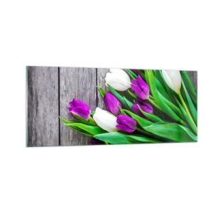 Glastavla - Bild på glas - På vårdagen - 100x40 cm