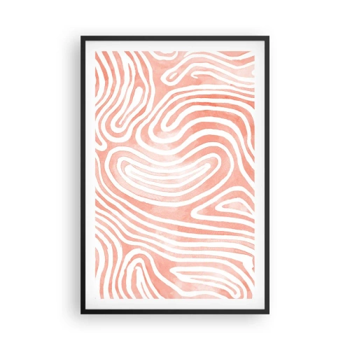 Affisch i svart ram - I en labyrint av koraller - 61x91 cm