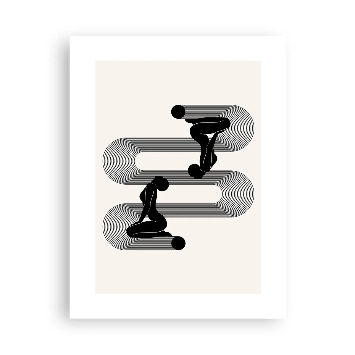 Affisch - Sensuell symmetri - 30x40 cm