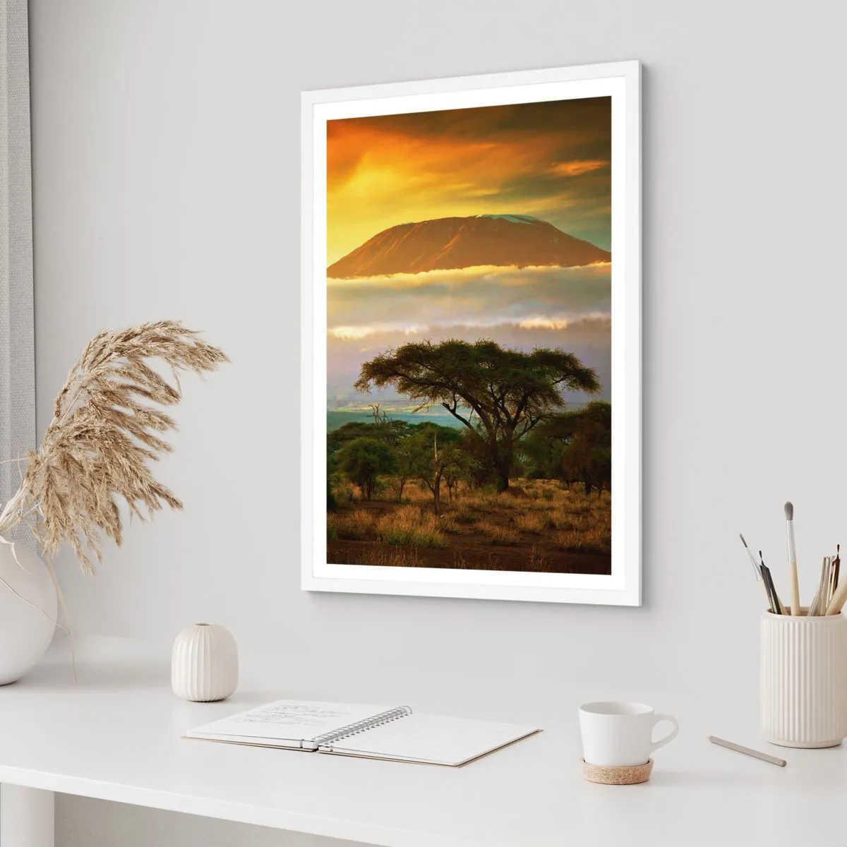 Affisch i vit ram - Resenärens dröm - 40x50 cm