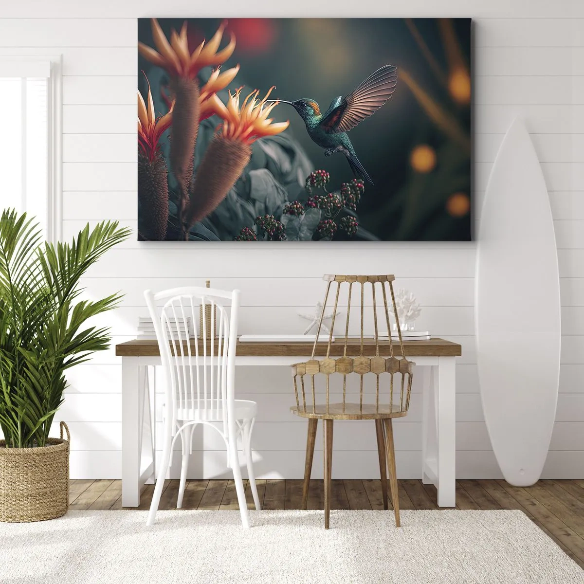 Canvastavla - Bild på duk - Ett verkligt färgglatt liv - 100x70 cm
