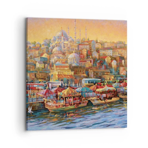 Canvastavla - Bild på duk - Istanbul-berättelse - 70x70 cm