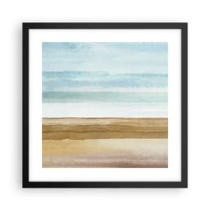 Affisch i svart ram - Svalkande - 40x40 cm