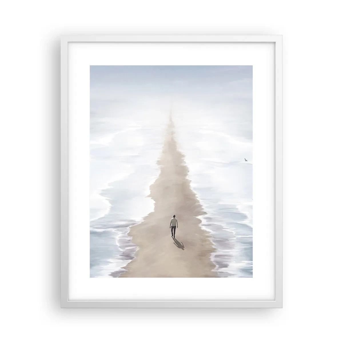 Affisch i vit ram - Ljus framtid - 40x50 cm