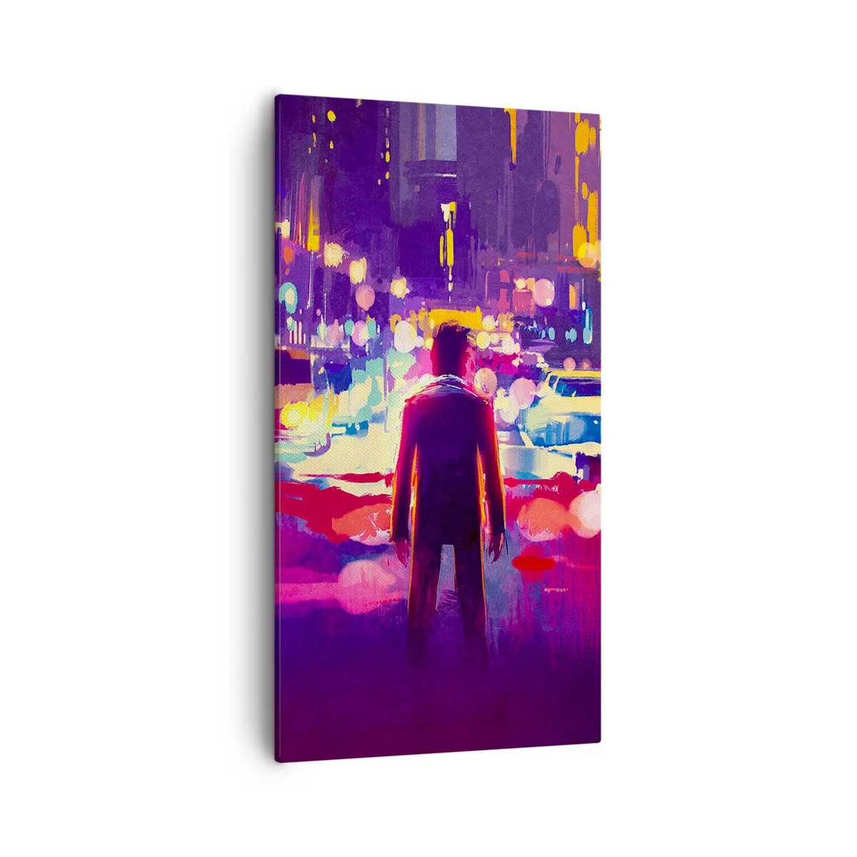 Canvastavla - Bild på duk - Doppad i ljuset - 55x100 cm