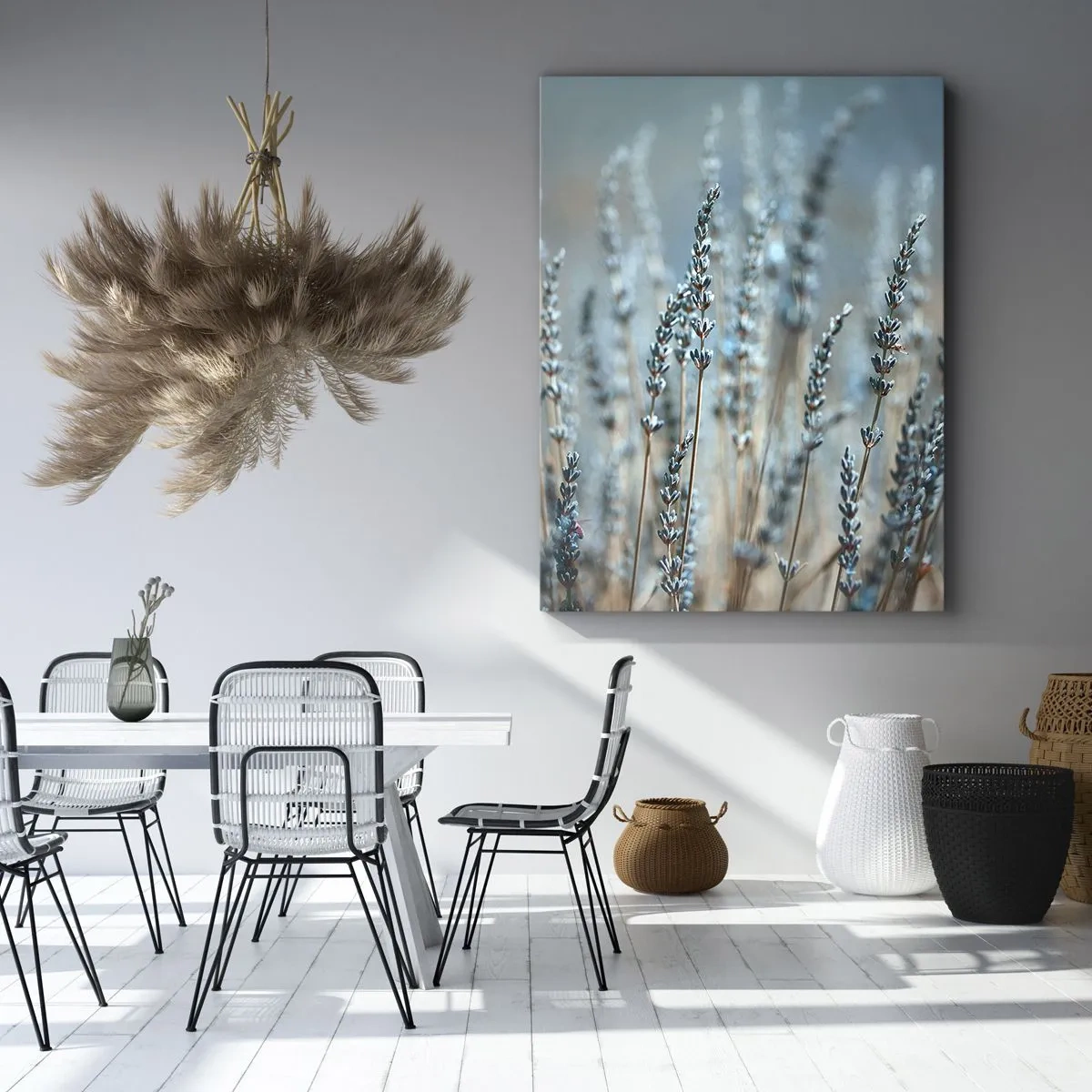 Canvastavla - Bild på duk - Doftande åkermark - 45x80 cm