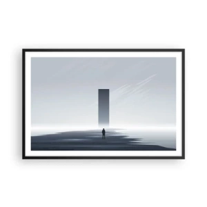 Affisch i svart ram - Möjlighet eller hot? - 91x61 cm