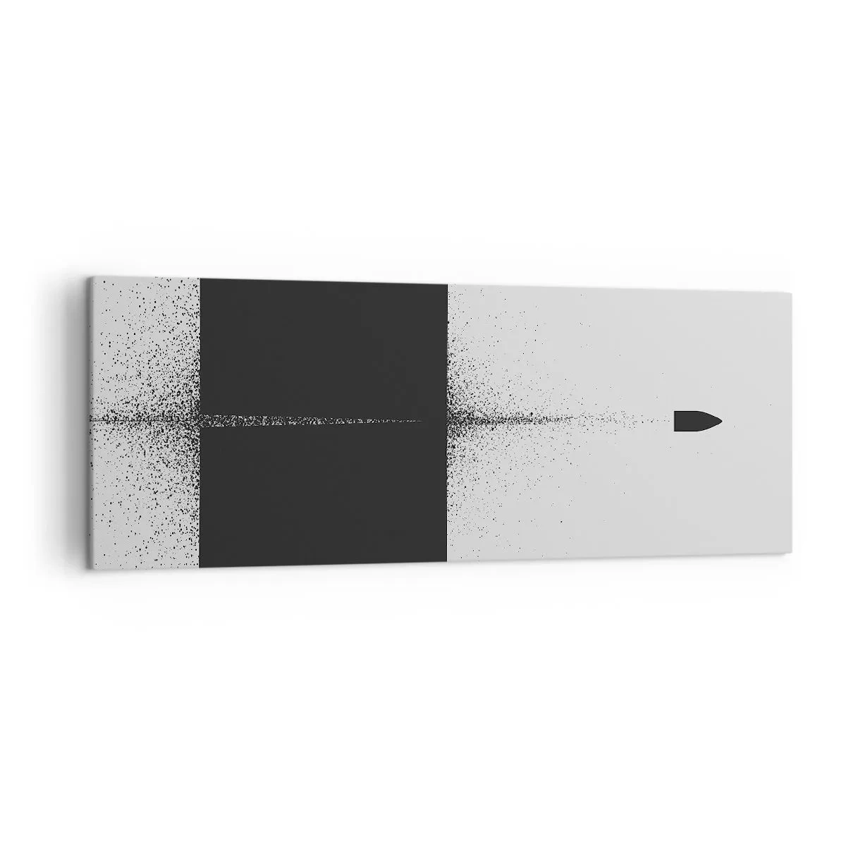 Canvastavla - Bild på duk - Rakt mot målet - 140x50 cm