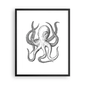 Affisch i svart ram - Dansar med vågorna - 40x50 cm