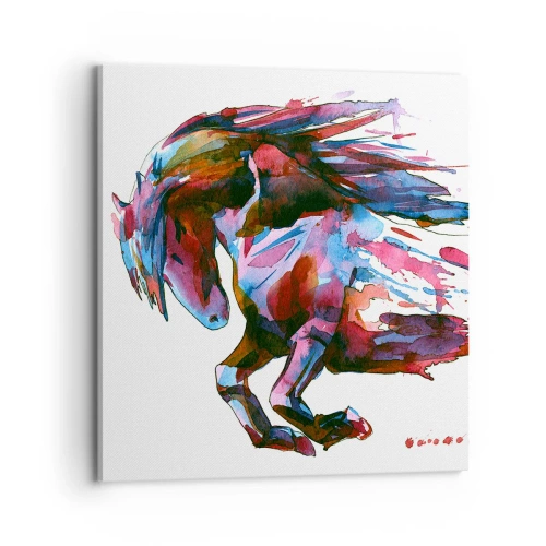 Canvastavla - Bild på duk - I extas - 70x70 cm