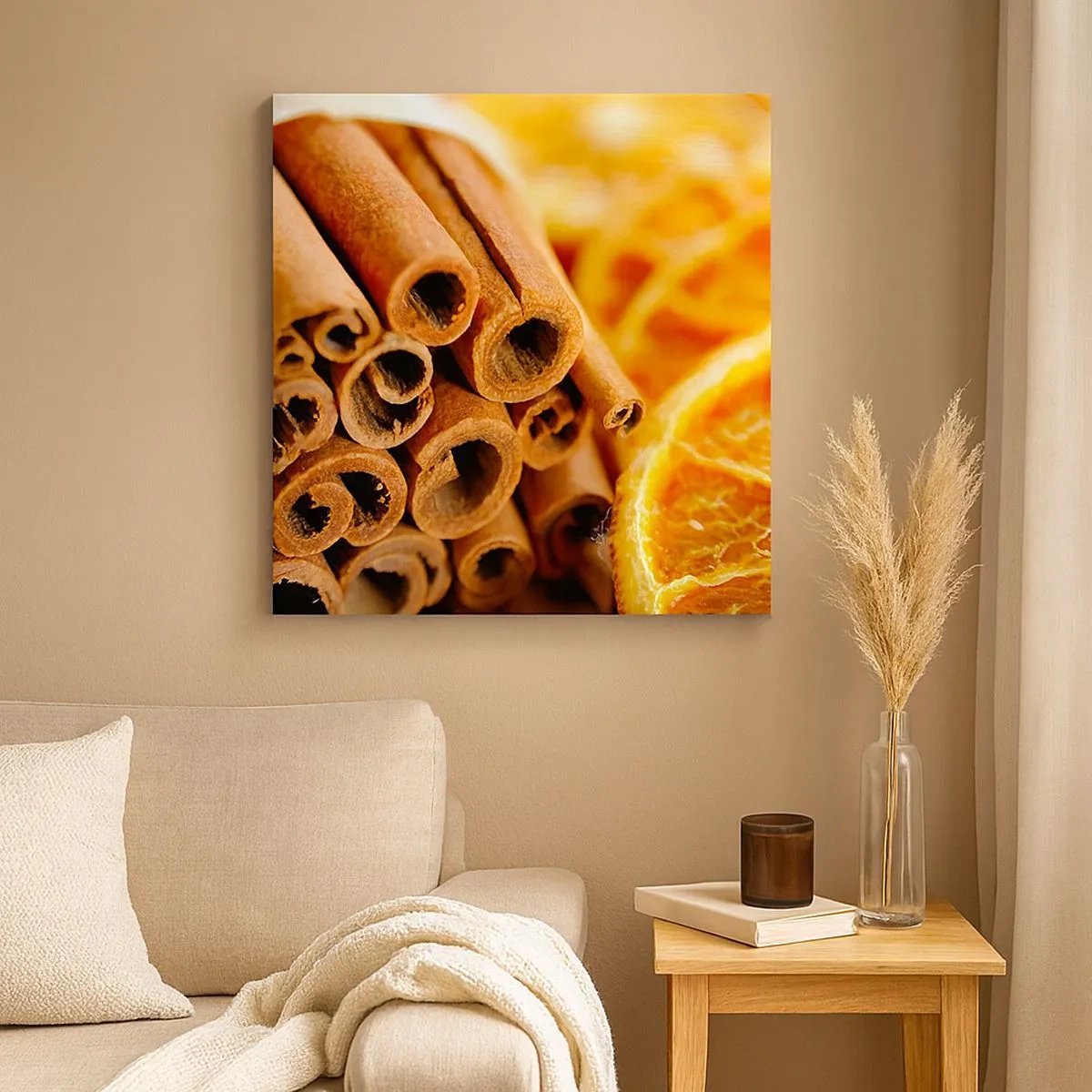 Canvastavla - Bild på duk - Känner du deras arom? - 30x30 cm