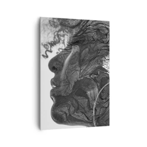 Canvastavla - Bild på duk - Tilltrasslad i drömmarna - 70x100 cm