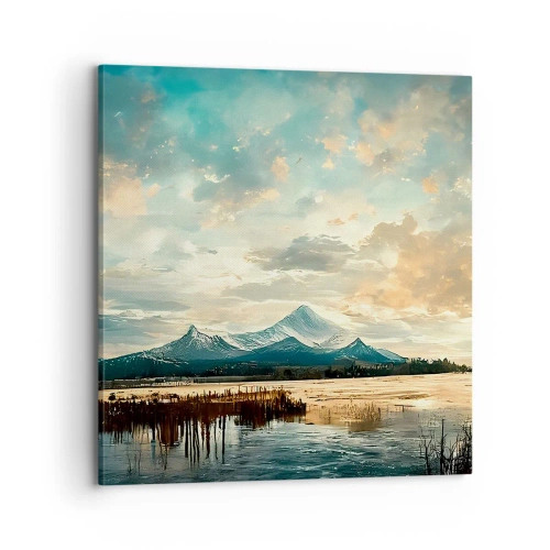 Canvastavla - Bild på duk - Under himlens skydd - 70x70 cm