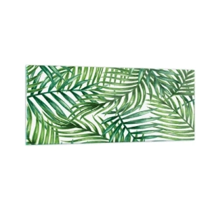 Glastavla - Bild på glas - Under gröna baldakinen - 100x40 cm
