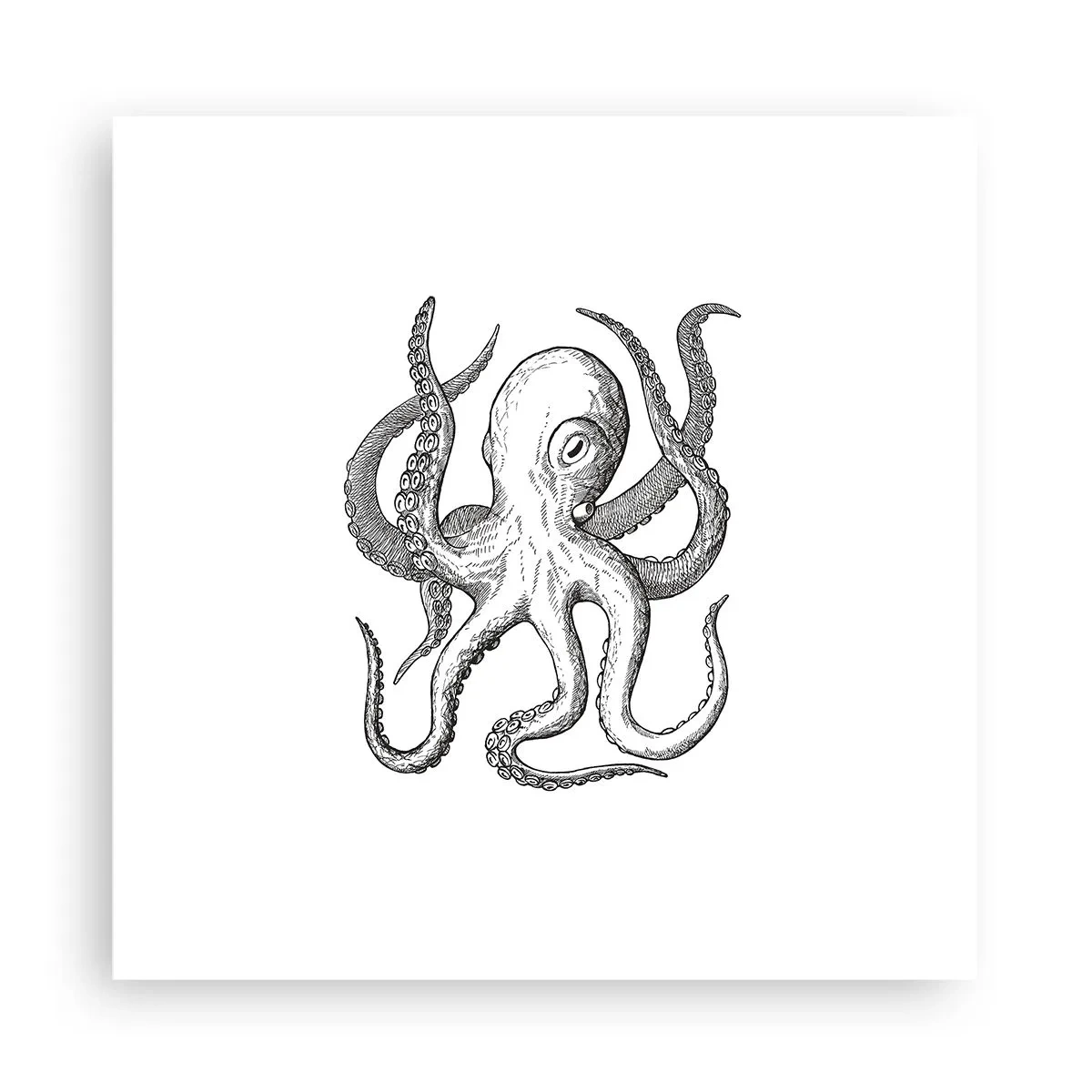 Affisch - Dansar med vågorna - 30x30 cm
