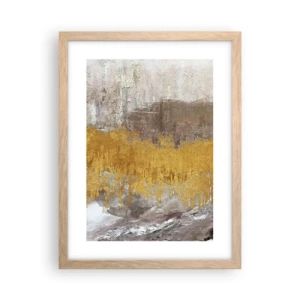 Affisch i ram av ljusek - En gyllene explosion - 30x40 cm