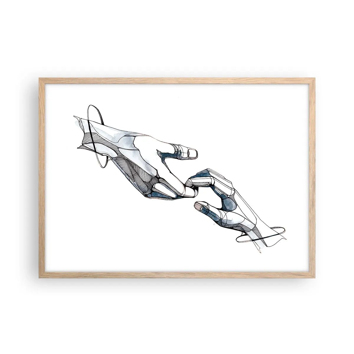 Affisch i ram av ljusek - God gest - 70x50 cm