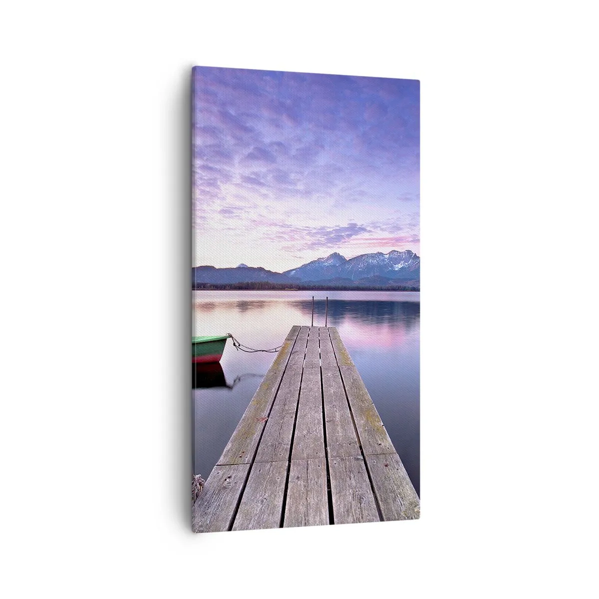 Canvastavla - Bild på duk - Vänlig tystnad - 55x100 cm