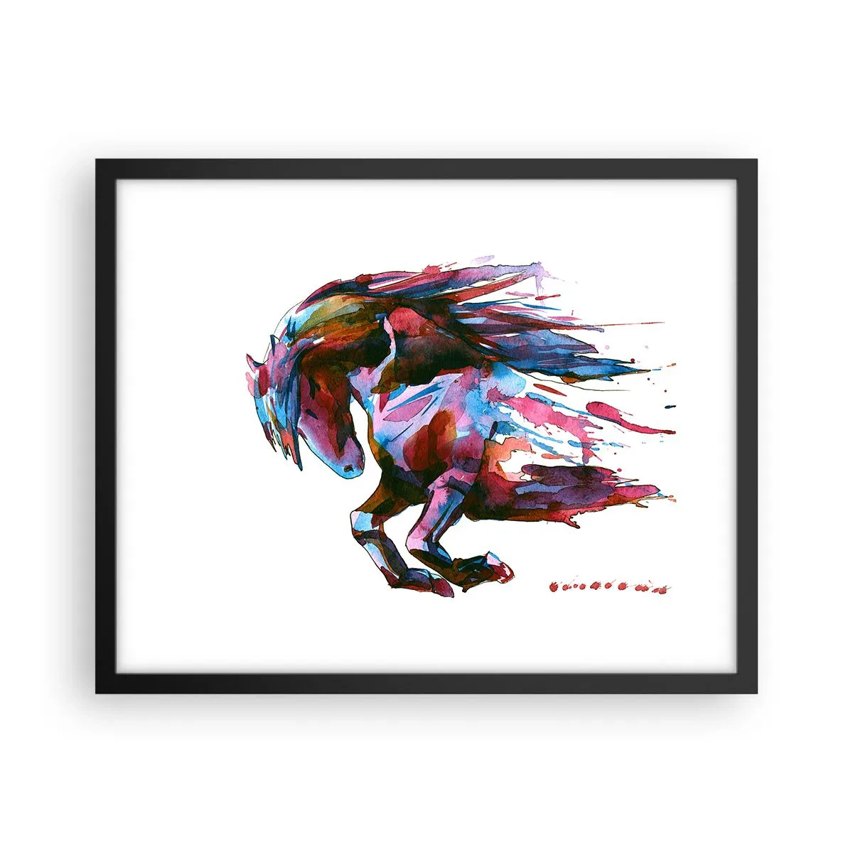 Affisch i svart ram - I extas - 50x40 cm