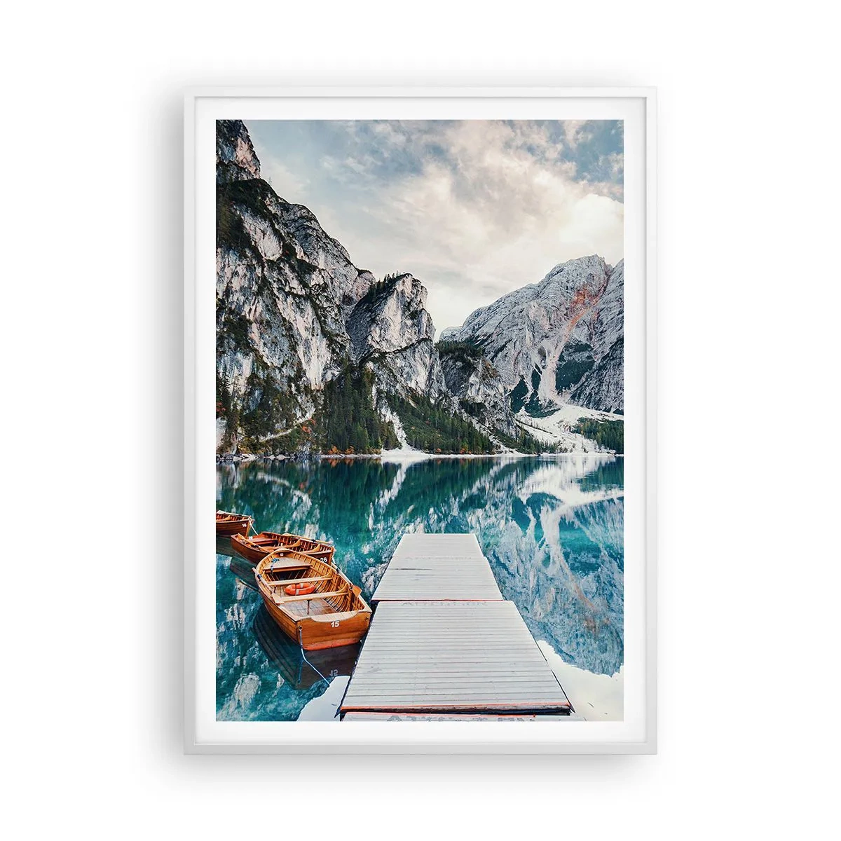 Affisch i vit ram - Vi visar dig skönhet - 70x100 cm