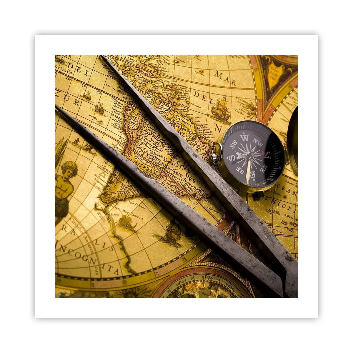 Affisch - Var är skatterna? - 50x50 cm