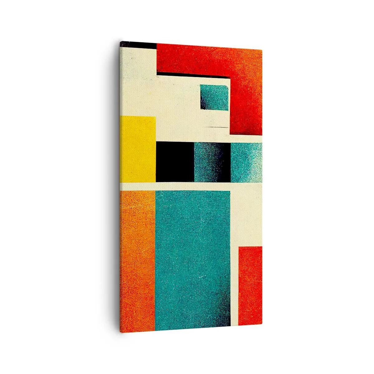 Canvastavla - Bild på duk - Geometrisk abstraktion - bra energi - 55x100 cm