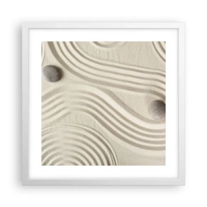 Affisch i vit ram - Värmens beröring - 40x40 cm