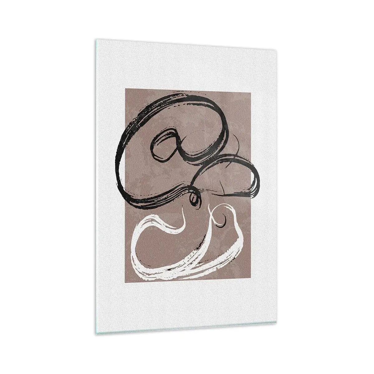 Glastavla - Bild på glas - Komposition - sökande efter fullständighet - 80x120 cm