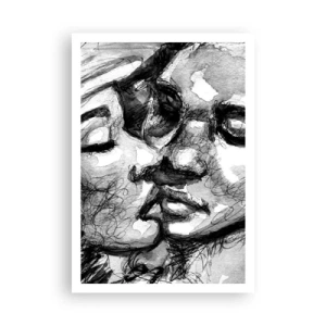 Affisch - Ett ömt ögonblick - 70x100 cm