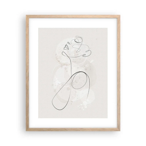 Affisch i ram av ljusek - Skönhetens spiral - 40x50 cm