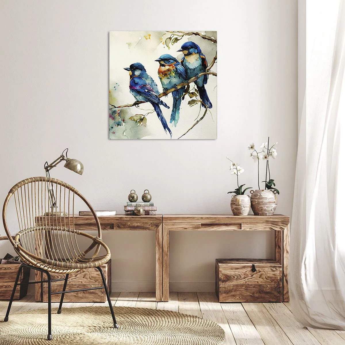 Canvastavla - Bild på duk - Sur? - 70x70 cm