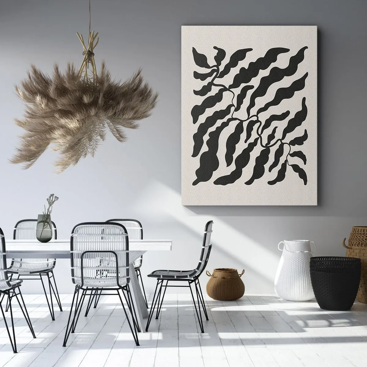 Canvastavla - Bild på duk - Kvadratens natur - 70x100 cm