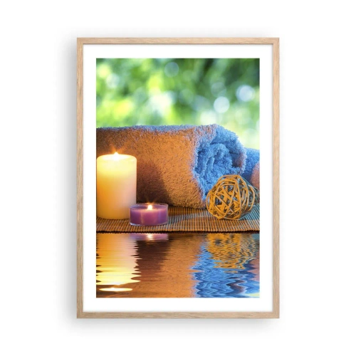 Affisch i ram av ljusek - Tid för kroppen - 50x70 cm