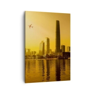 Canvastavla - Bild på duk - Gyllene staden - 50x70 cm