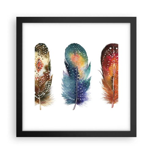 Affisch i svart ram - Ritualer, seder, hemligheter - 30x30 cm