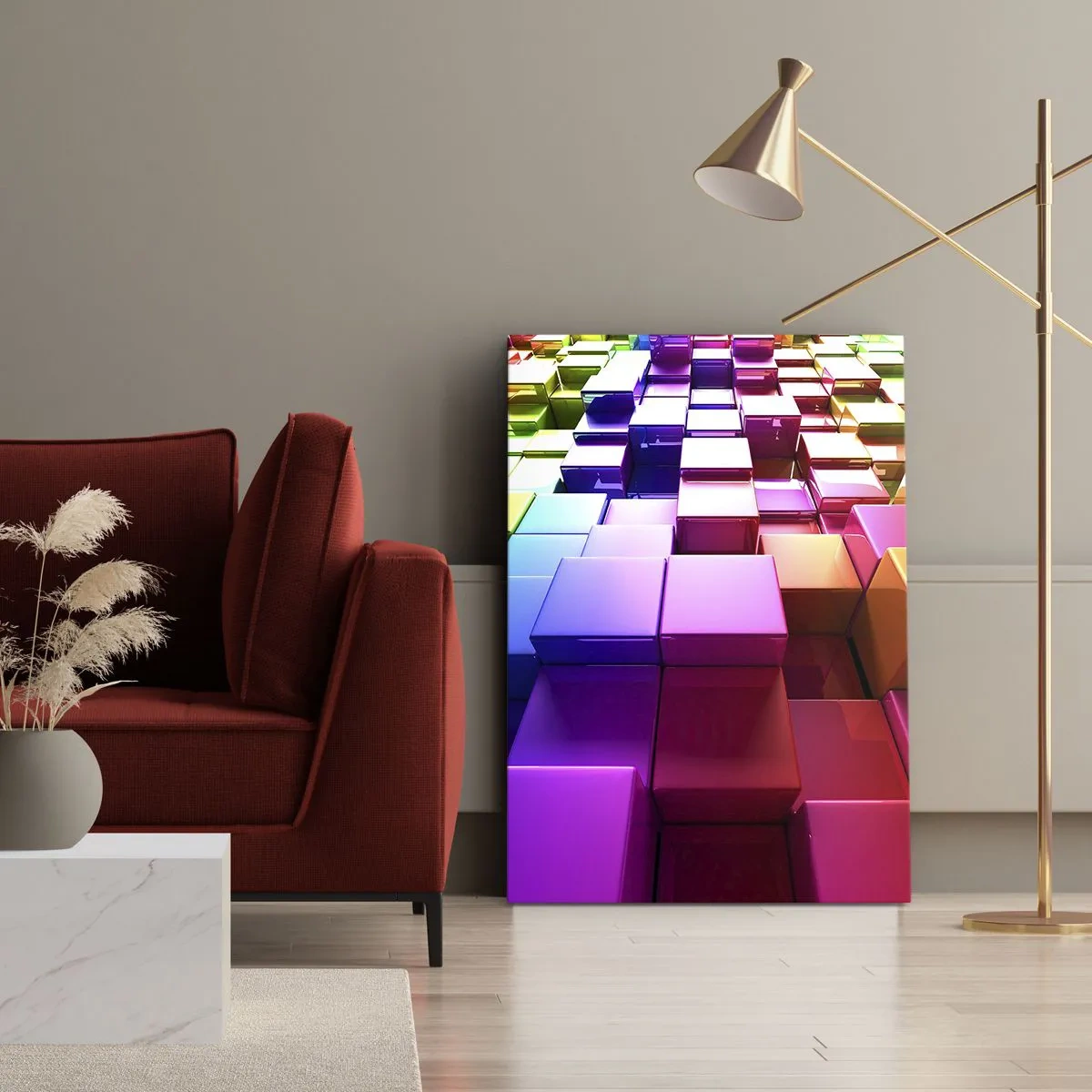 Canvastavla - Bild på duk - Opkonst-variationer - 50x70 cm