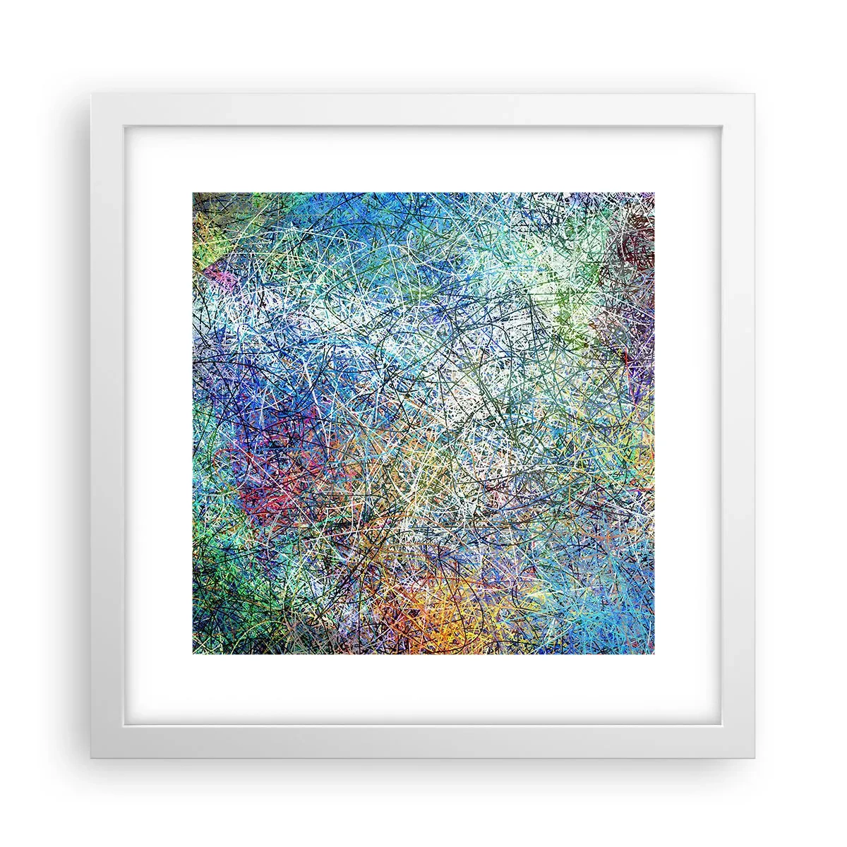 Affisch i vit ram - Det är inte så enkelt - 30x30 cm