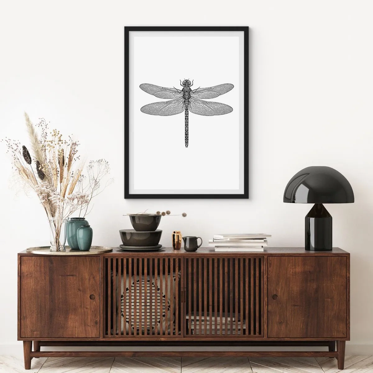 Affisch i svart ram - Precision i naturen - 61x91 cm